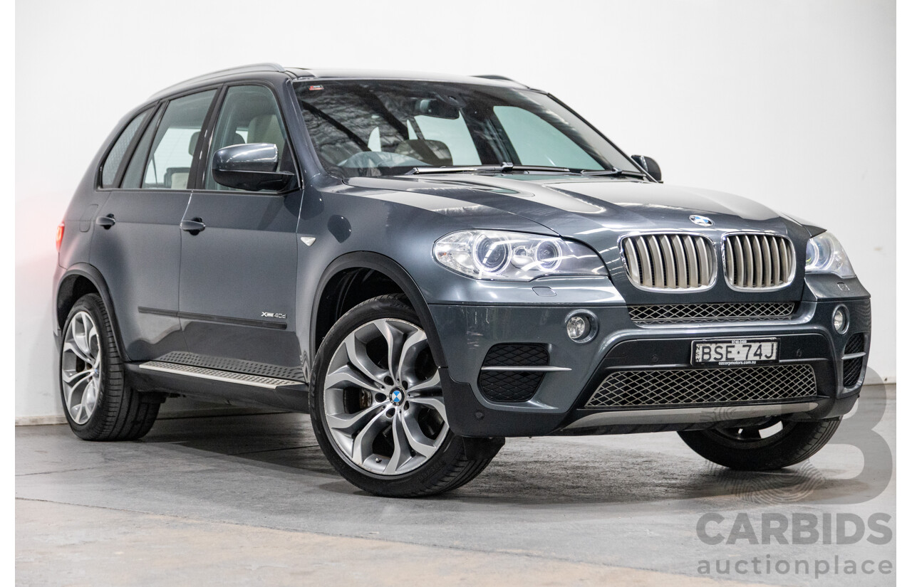 6/2010 BMW X5 Xdrive 40d Sport (AWD) E70 MY10 4d Wagon Grey Metallic Twin Turbo Diesel 3.0L - 7 Seater