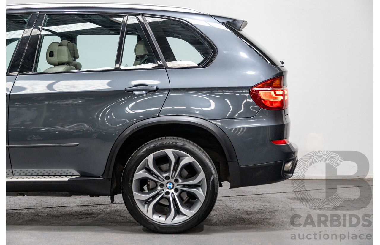 6/2010 BMW X5 Xdrive 40d Sport (AWD) E70 MY10 4d Wagon Grey Metallic Twin Turbo Diesel 3.0L - 7 Seater