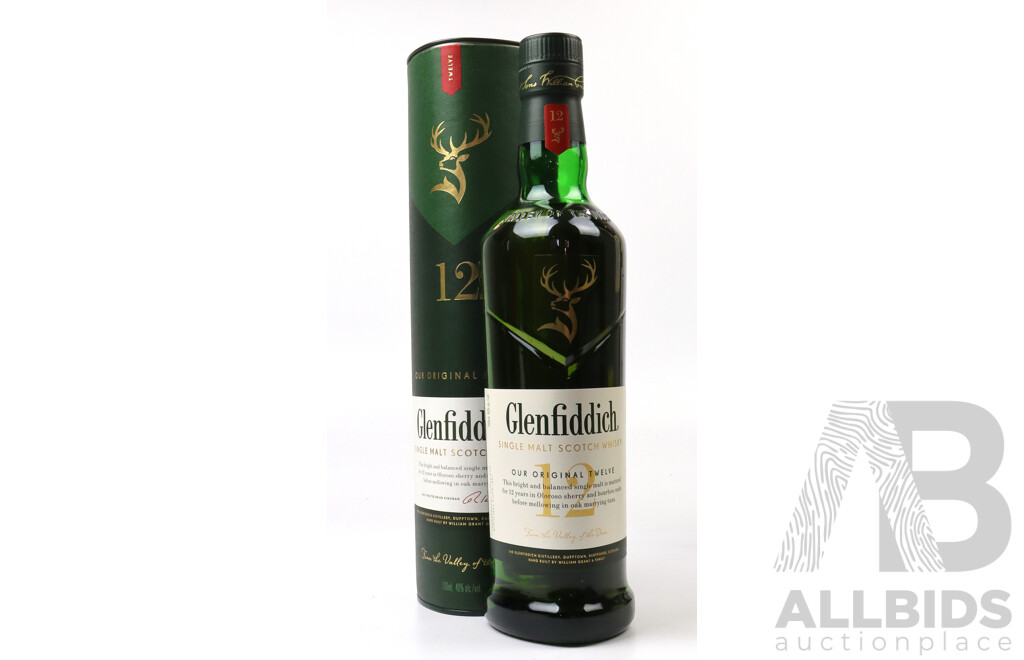 Glenfiddich Single Malt Scotch Whiskey Original 12yr Old