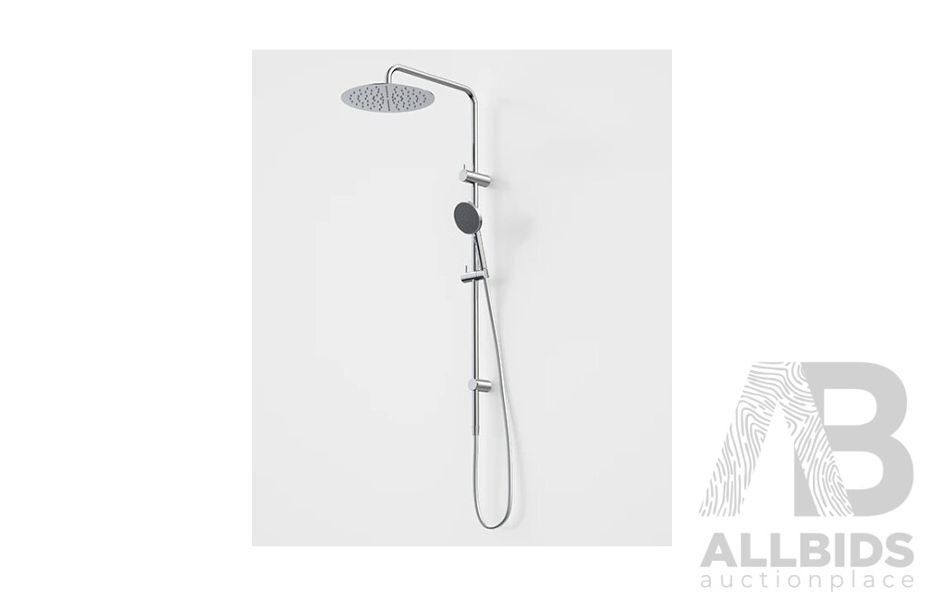 Caroma Urbane II Rail Shower with 300mm Overhead - Valued at over $600