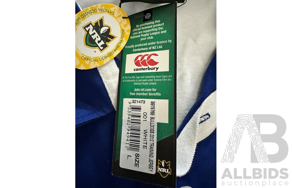 Canterbury Bulldogs 2012 Training Jersey - Size Large