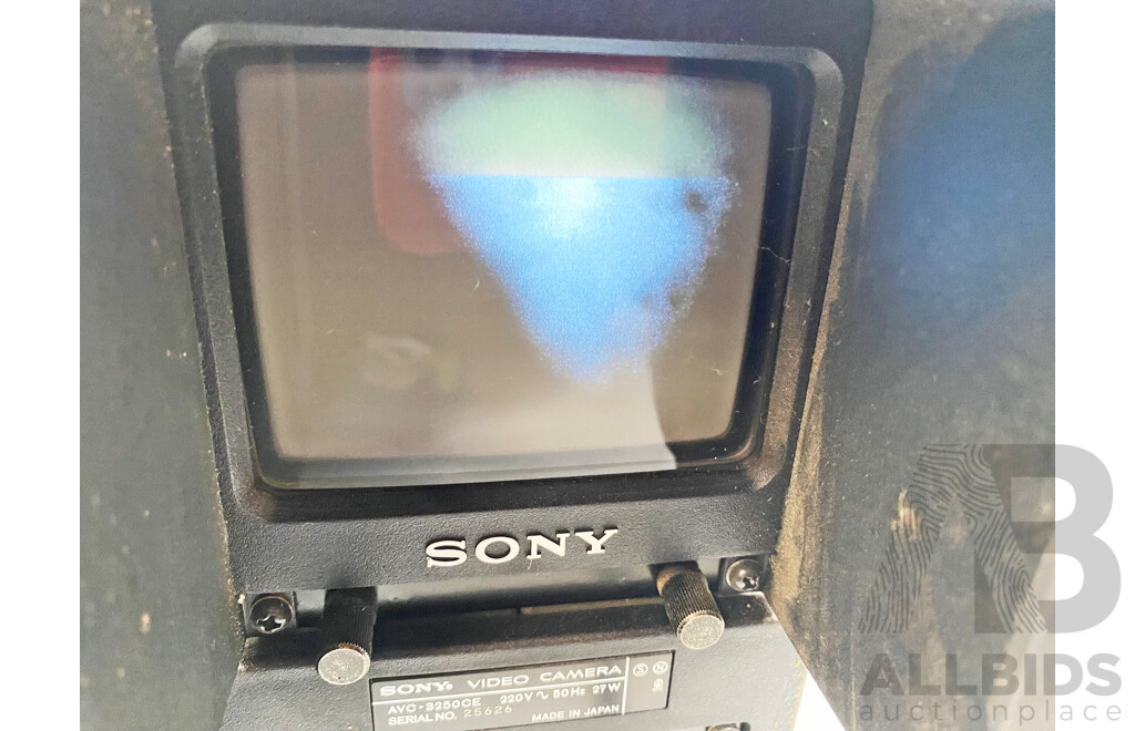 Sony (AVC-3250CE) Video Camera & Panasonic (WV-1850/B) TV Camera