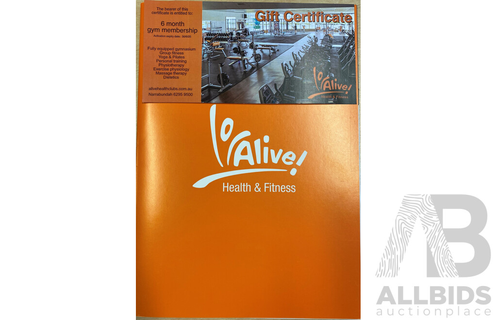 L17 - Alive Health  & Fitness Gym Membership  II