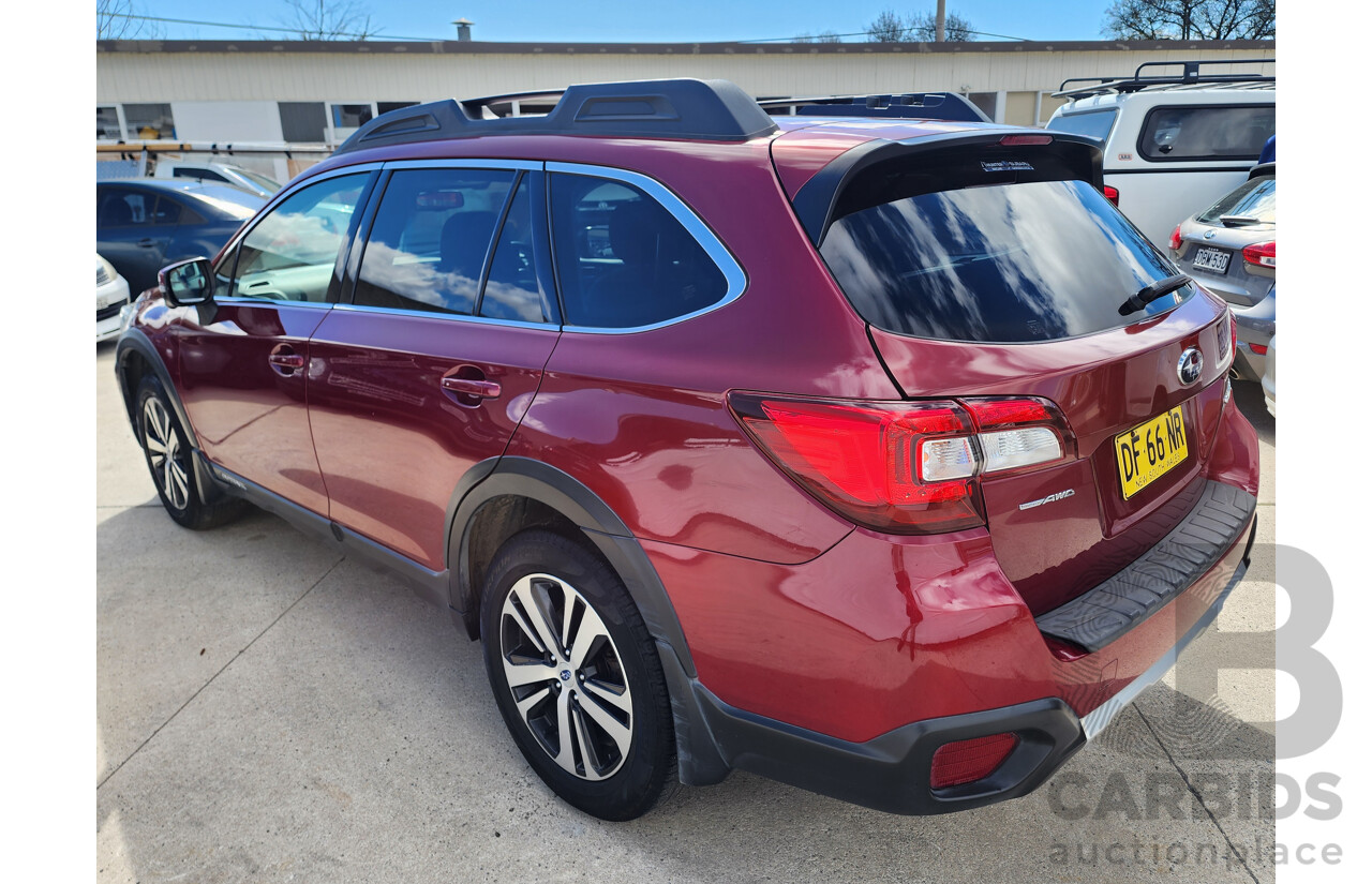 6/2018 Subaru Outback 2.5i Premium MY18 4d Wagon Red 2.5L
