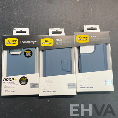 OTTERBOX, CASE MATE Phone Case  & IMPACT ZONE Case & Screen Bundle and Screen Protector for IPhone 14 Pro MAX - Lot of 27 - Estimated Total ORP$1,600.00