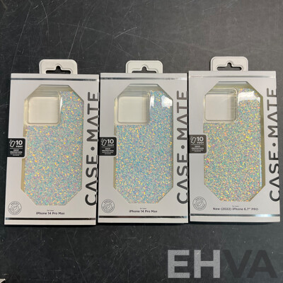 OTTERBOX, CASE MATE Phone Case  & IMPACT ZONE Case & Screen Bundle and Screen Protector for IPhone 14 Pro MAX - Lot of 27 - Estimated Total ORP$1,600.00