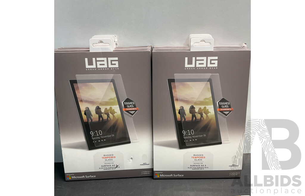 UAG Tepered Glas Screen Protector for Surface Go3 & LITO Screen Protector for IPad 12.9inch - Lot of 45