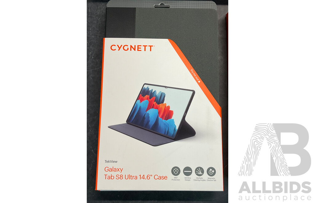 GYGNETT Tablet Case & Screen Protector for S8/S8 Ultra - Lot of 18