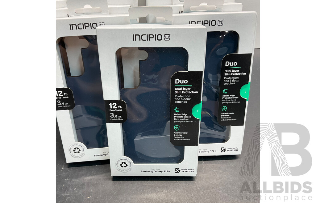 INCIPIO Phone Case for Galaxy S22Plus and S22 - Lot of 89