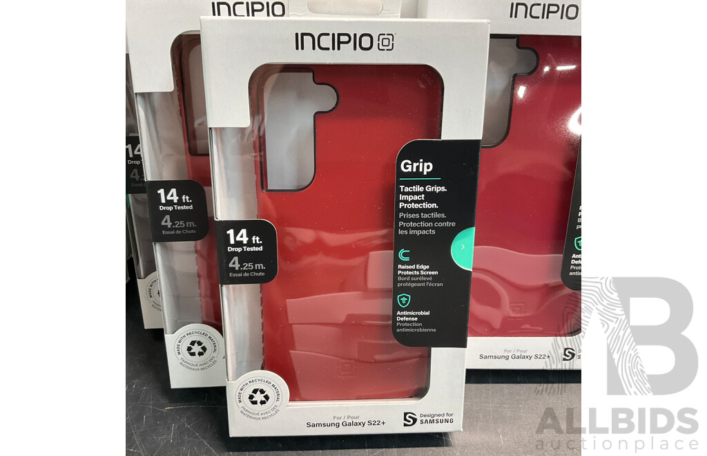 INCIPIO Phone Case for Galaxy S22Plus and S22 - Lot of 89