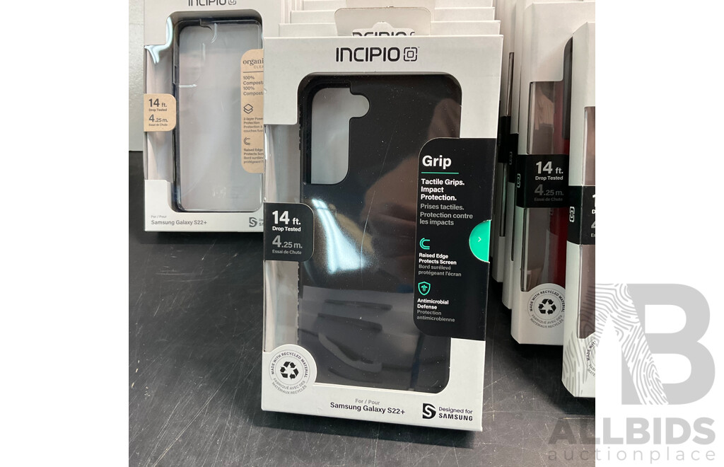 INCIPIO Phone Case for Galaxy S22Plus and S22 - Lot of 89