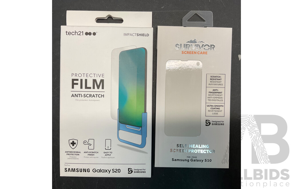 ZAGG,INVISIBLE SHIELD, SURFACE RADIAN & Assorted of Screen Protector for Samsung Galaxy