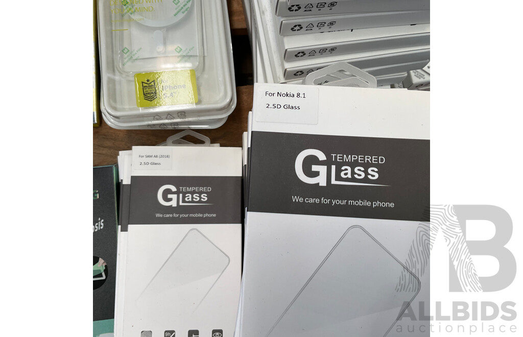 Massive Lot - Assorted of Phone Case & Screen Protector for Iphone, LG, Gaxaly and More