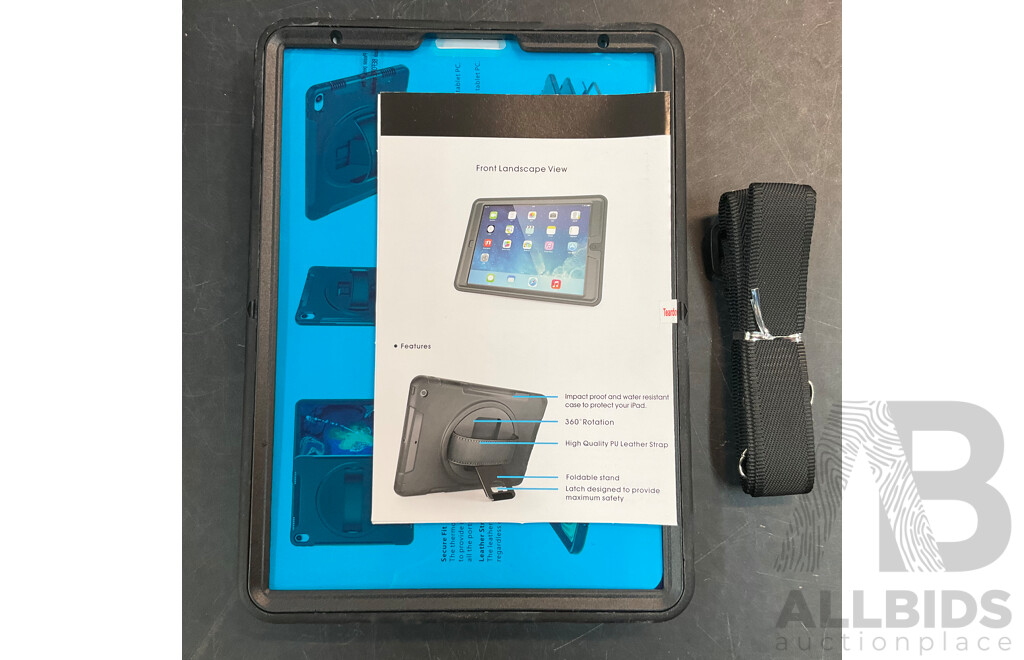 Tablet Protective Case for Apple Pro 11 & Air 2 & Galaxy Tab S7 Plus (12.4 Inch) - Lot of 18 - Estimated Total ORP $720.00