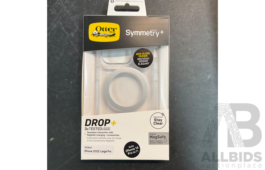 OTTERBOX Symmetry+ /Symmetry/DefenderXT Phone Case for Iphone14 Pro - Lot of 20 - Estimated Total ORP$1,000