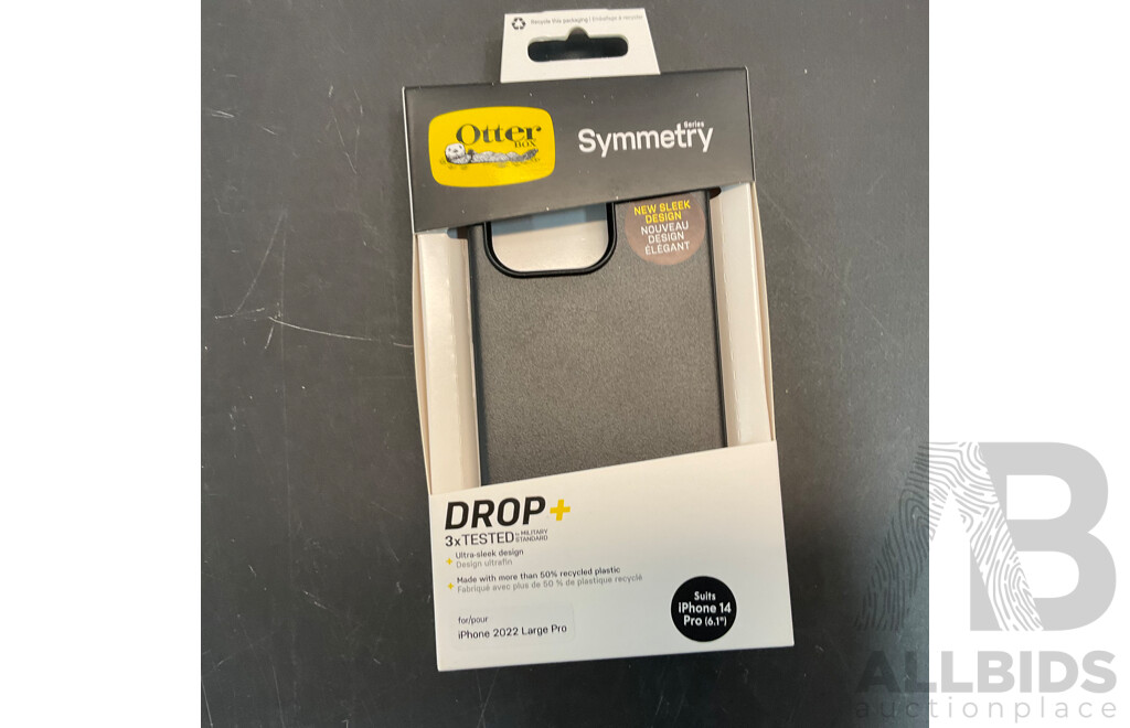 OTTERBOX Symmetry+/Symmetry Phone Case for Iphone14 Pro - Lot of 28 - Estimated Total ORP$1,400