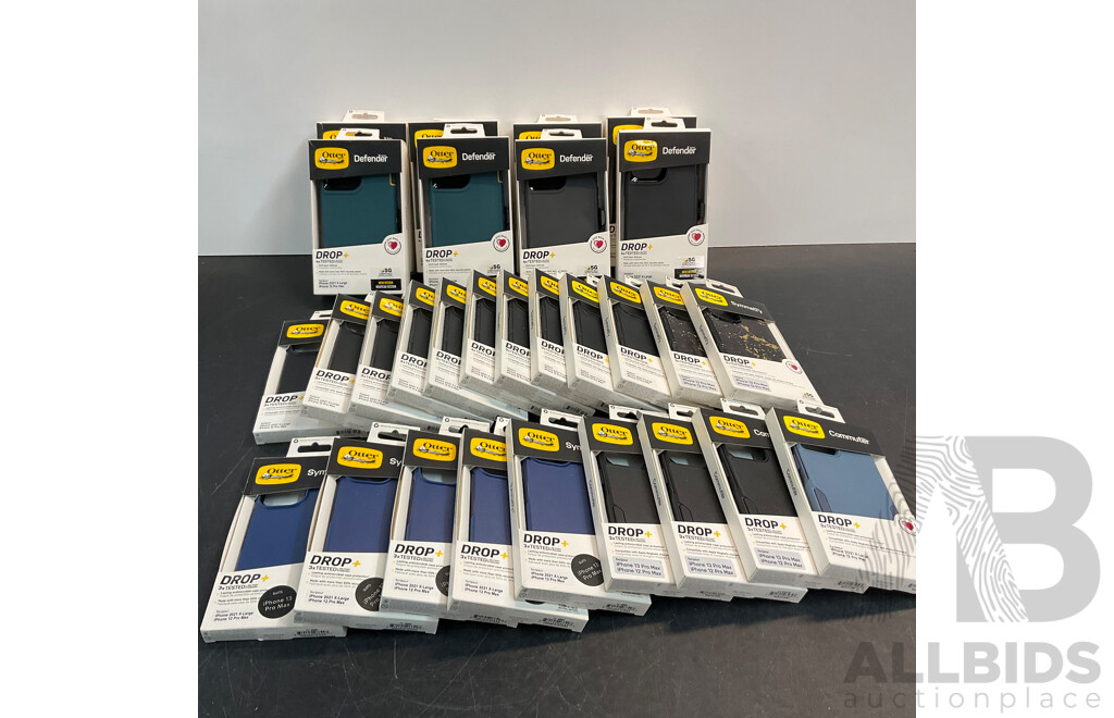 Assorted of OTTERBOX Phone Case for IPhone 12ProMAX / IPhone13 Pro MAX - Lot of 29 - Estimated Total ORP $1450