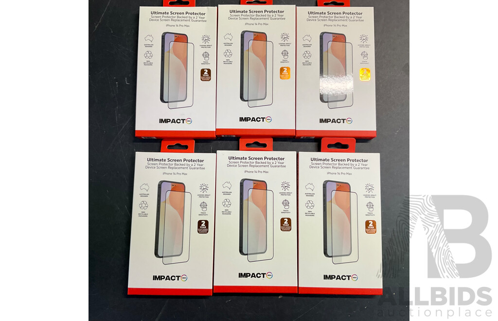 OTTERBOX, CASE MATE Phone Case  & IMPACT ZONE Case & Screen Bundle and Screen Protector for IPhone 14 Pro MAX - Lot of 27 - Estimated Total ORP$1,600.00