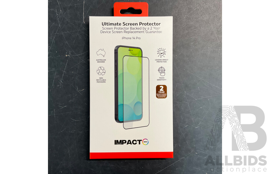 IMPACT ZONE Case & Screen Protector Bundle and Screen Protector & CASE MATE Lens Protector for IPhone 14 Pro /iPhone 14 MAX - Estimated Total ORP$1,600.00