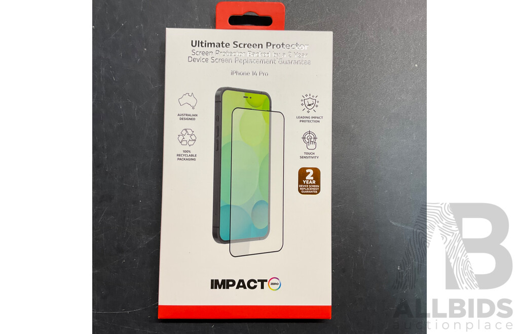 IMPACT ZONE Case & Screen Protector Bundle and Screen Protector & CASE MATE Lens Protector for IPhone 14 Pro /iPhone 14 MAX - Estimated Total ORP$1,600.00