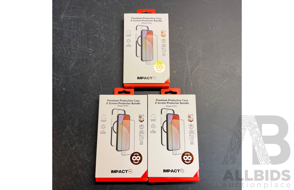 IMPACT ZONE Case & Screen Protector Bundle and Screen Protector & CASE MATE Lens Protector for IPhone 14 Pro /iPhone 14 MAX - Estimated Total ORP$1,600.00