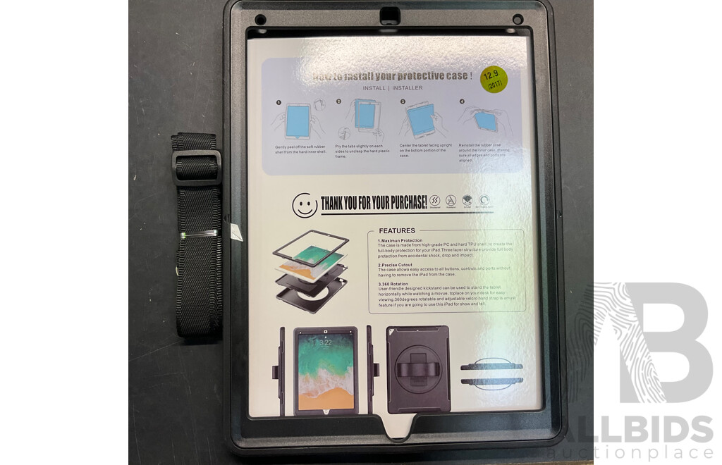 Tablet Protective Case for Apple Ipad Pro 12.9 Inch (2017) & More - Lot of 21 - Estimated Total ORP $1,050.00