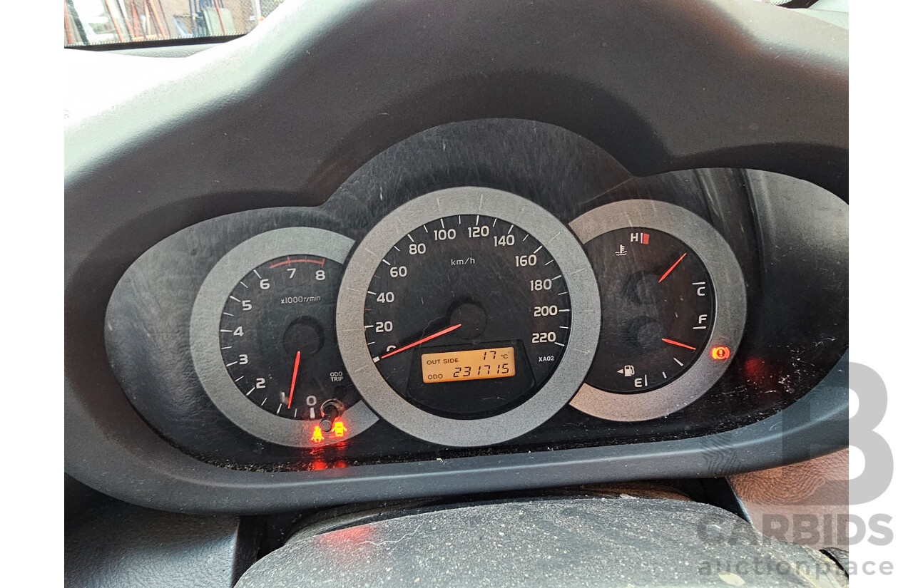 2/2006 Toyota Rav4 Cruiser (4x4) ACA33R 4d Wagon Black 2.4L