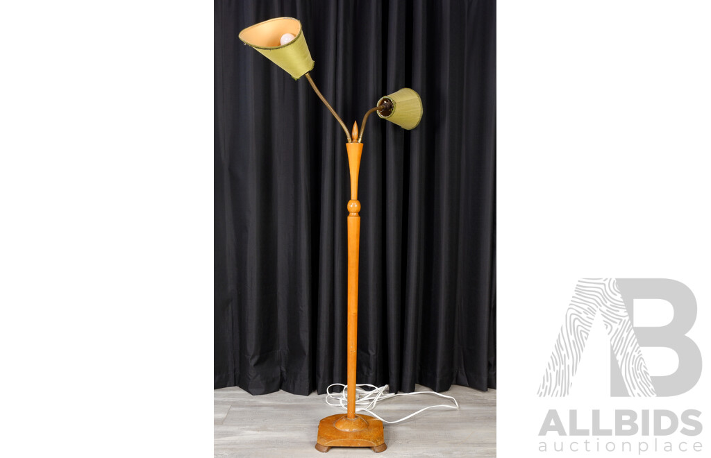 Retro Twin Snake Neck Floor Lamp