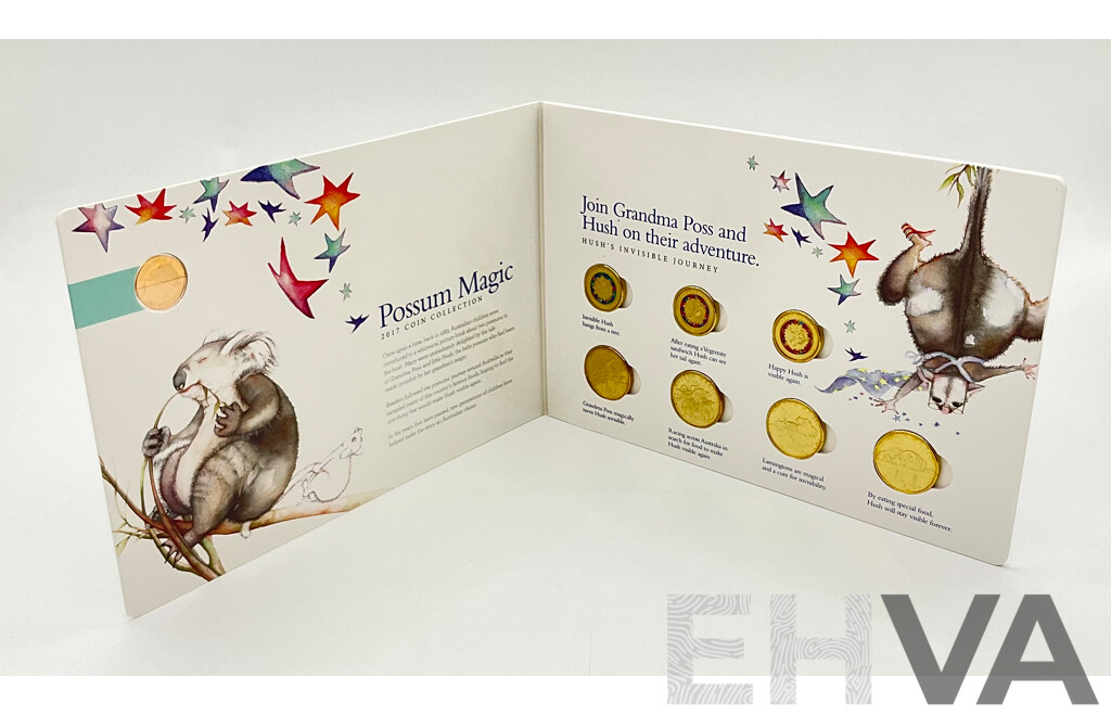 2017 RAM Possum Magic Limited Edition 8 Eight Coin Set.