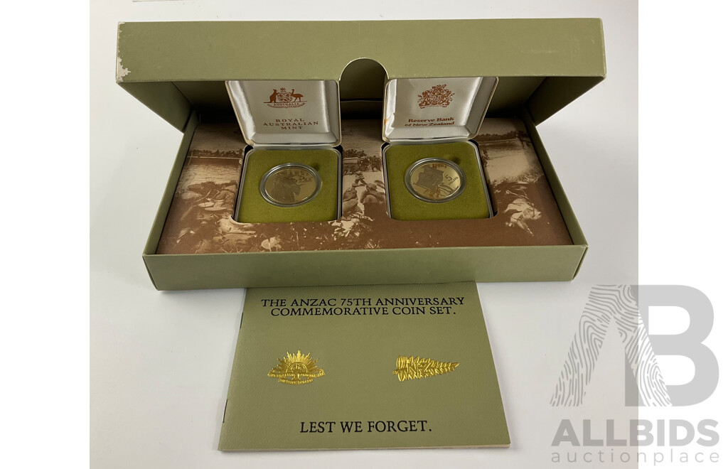 1990 RAM ANZAC Coin Set. 75th Anniversary Gallipoli Landing.