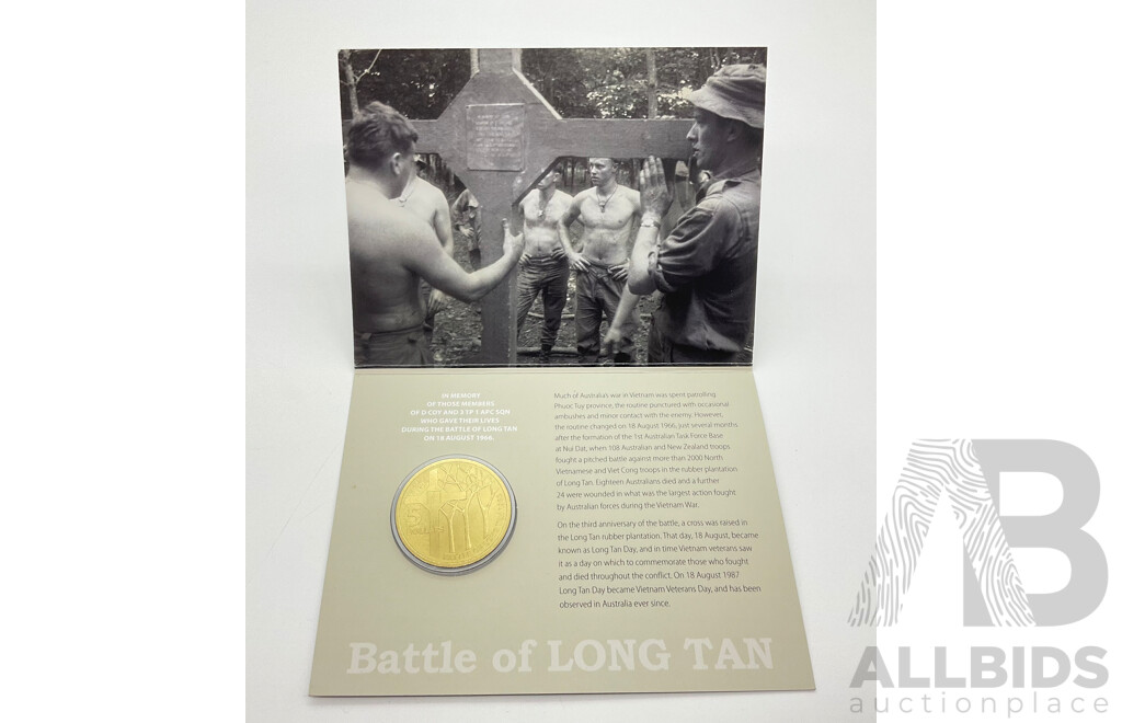 2016 RAM $5 Coin. 50th Anniversary Battle of Long Tan.