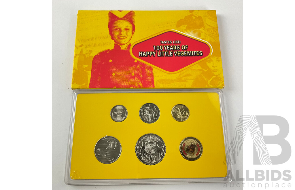 2023 RAM Six Coin UNC Year Set. 100 Years of Happy Little Vegemite's