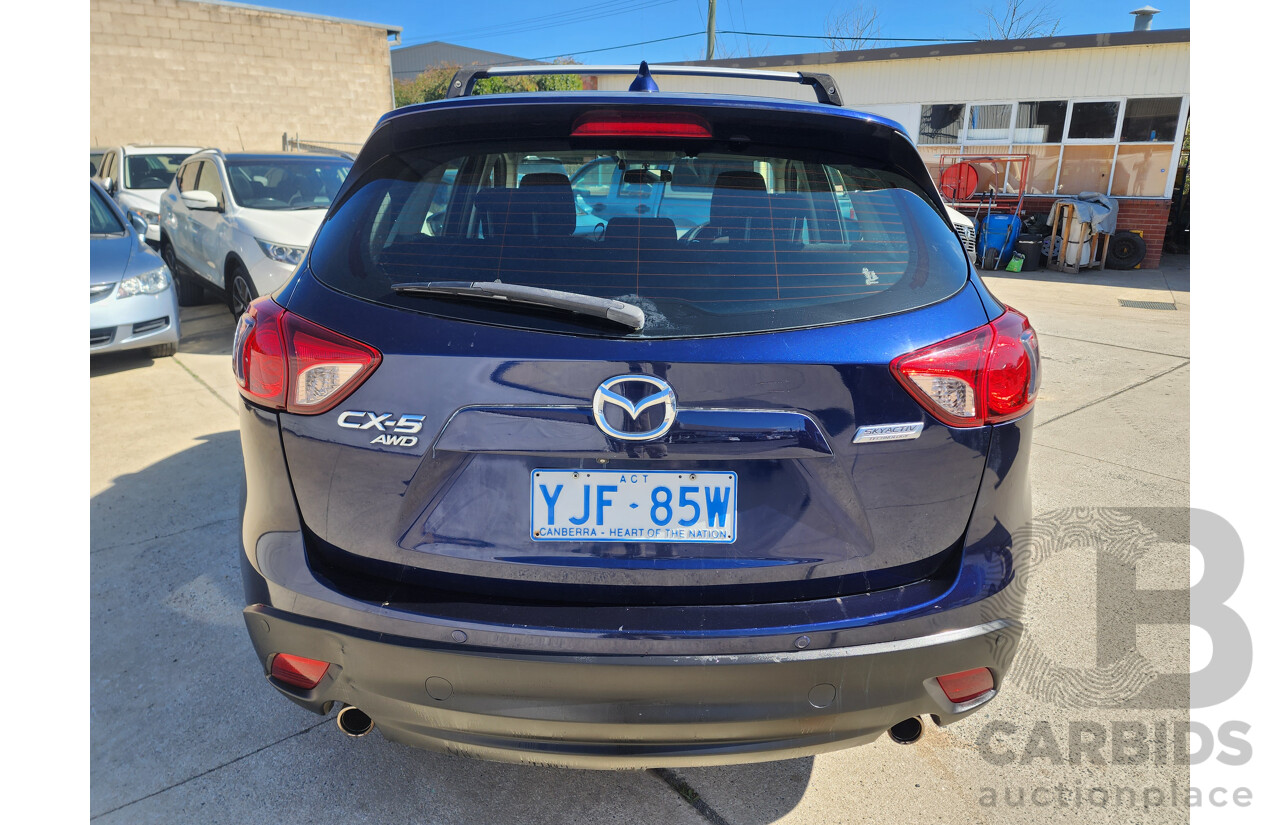 10/2012 Mazda Cx-5 MAXX Sport (4x4)  4d Wagon Blue 2.2L