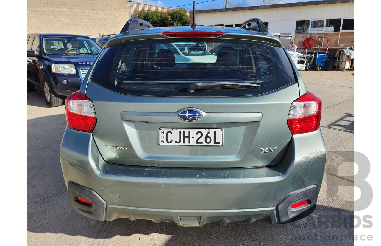2/2013 Subaru XV 2.0i MY13 4d Wagon Green 2.0L