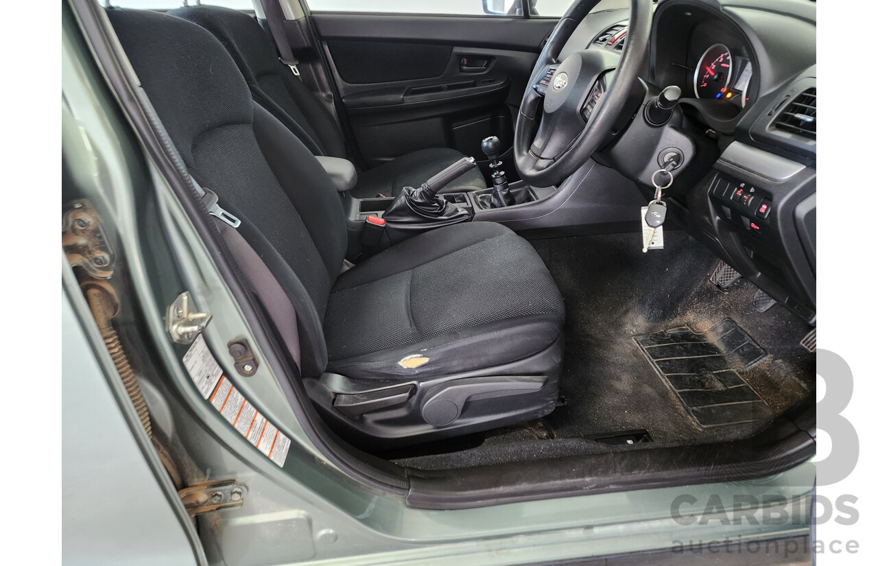 2/2013 Subaru XV 2.0i MY13 4d Wagon Green 2.0L