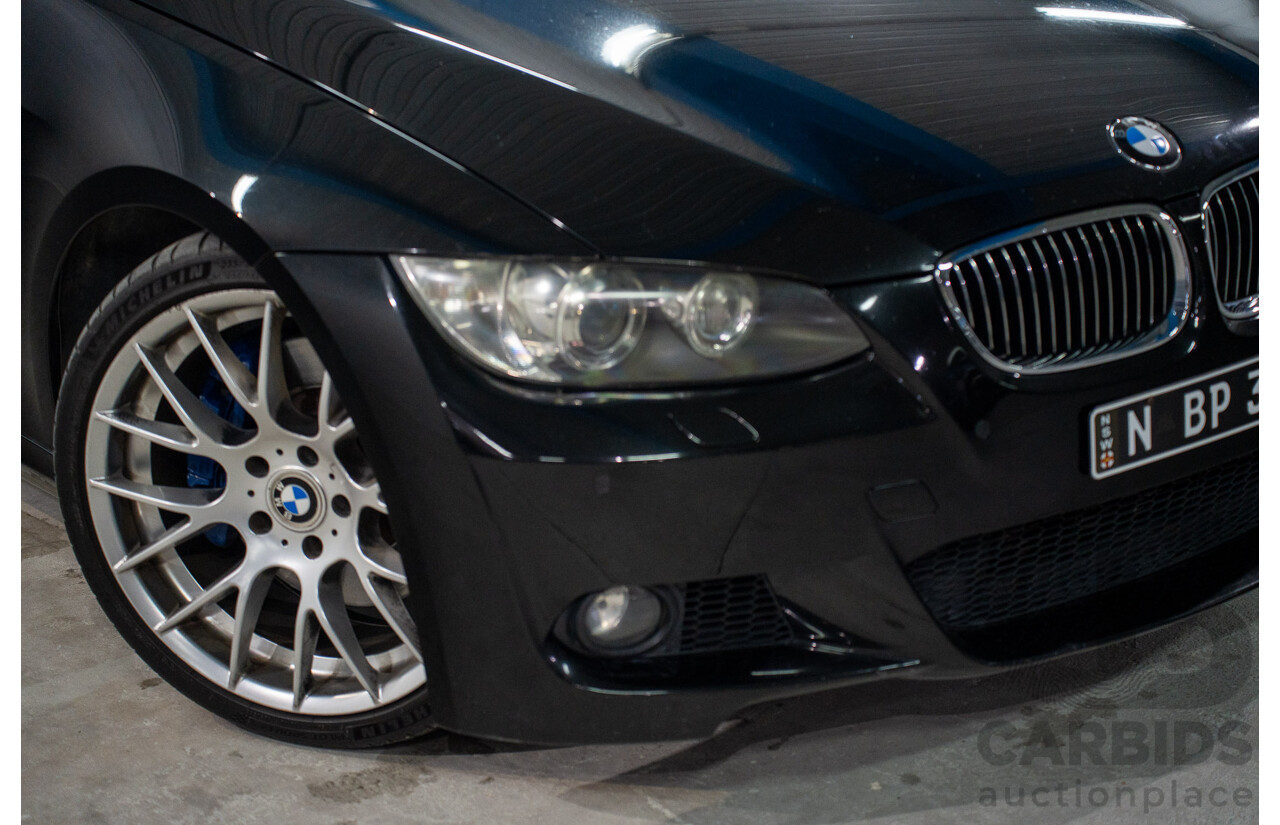 6/2009 BMW 335i M Sport E92 MY09 2d Coupe Black Sapphire Metallic Twin Turbo 3.0L