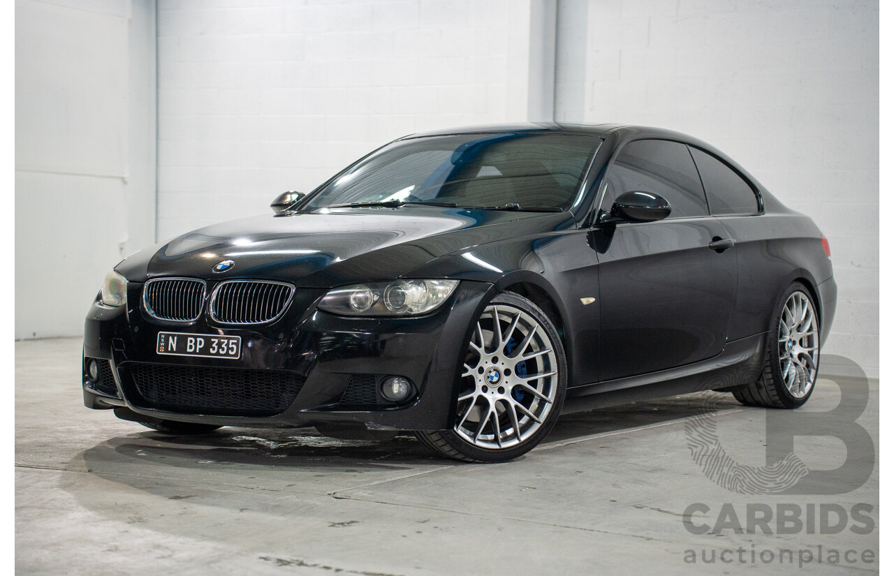 6/2009 BMW 335i M Sport E92 MY09 2d Coupe Black Sapphire Metallic Twin Turbo 3.0L