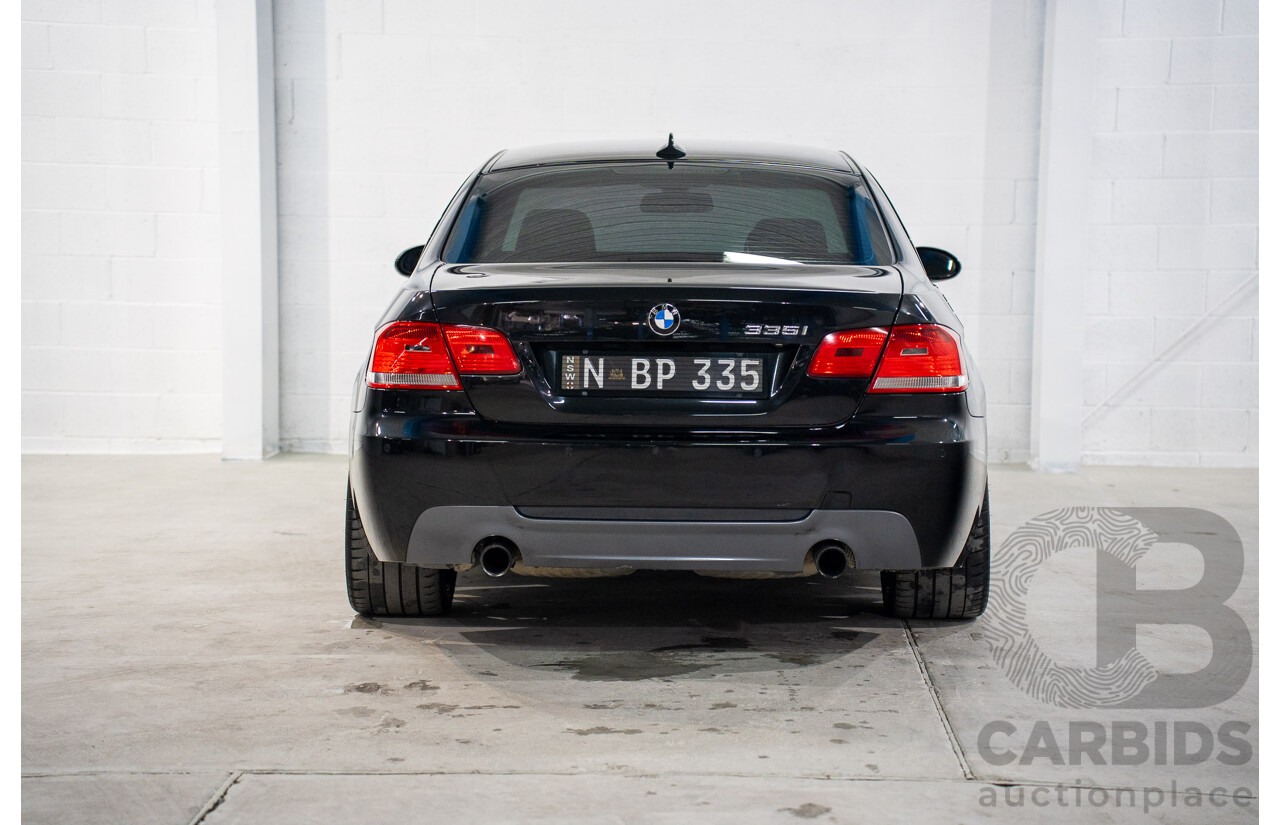 6/2009 BMW 335i M Sport E92 MY09 2d Coupe Black Sapphire Metallic Twin Turbo 3.0L