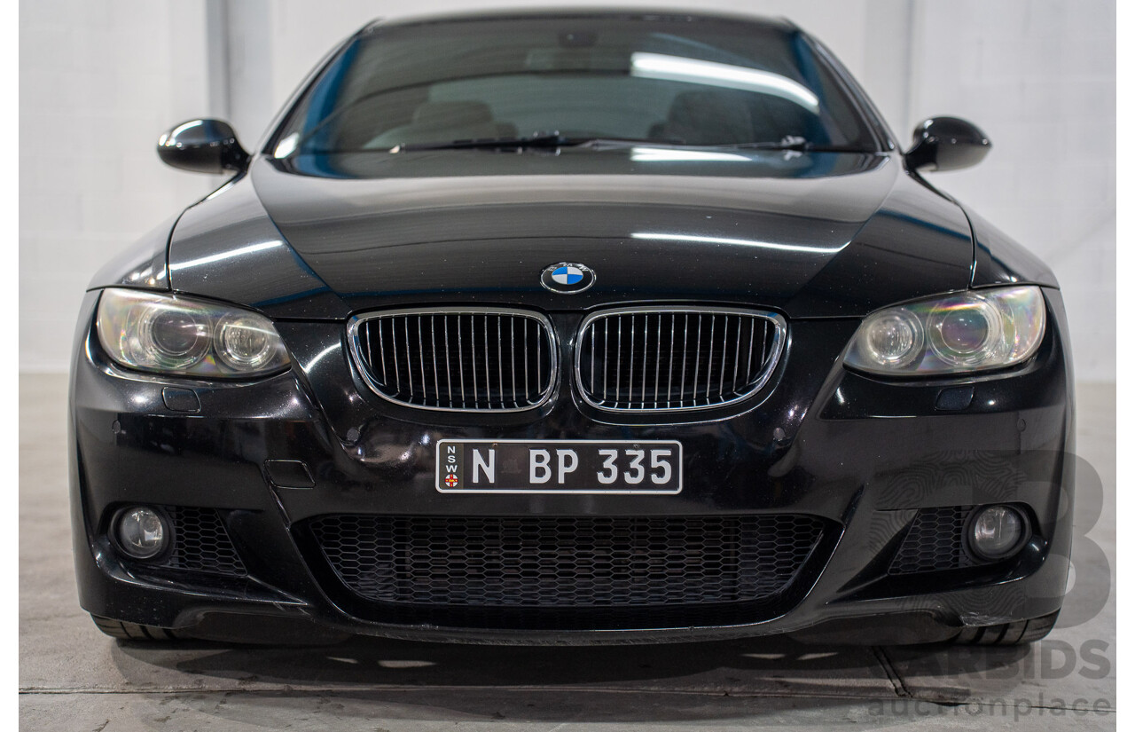 6/2009 BMW 335i M Sport E92 MY09 2d Coupe Black Sapphire Metallic Twin Turbo 3.0L