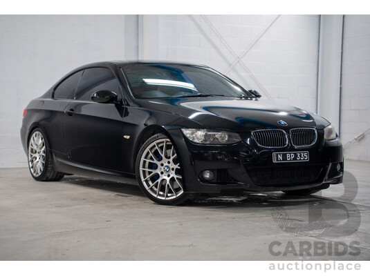 6/2009 BMW 335i M Sport E92 MY09 2d Coupe Black Sapphire Metallic Twin Turbo 3.0L