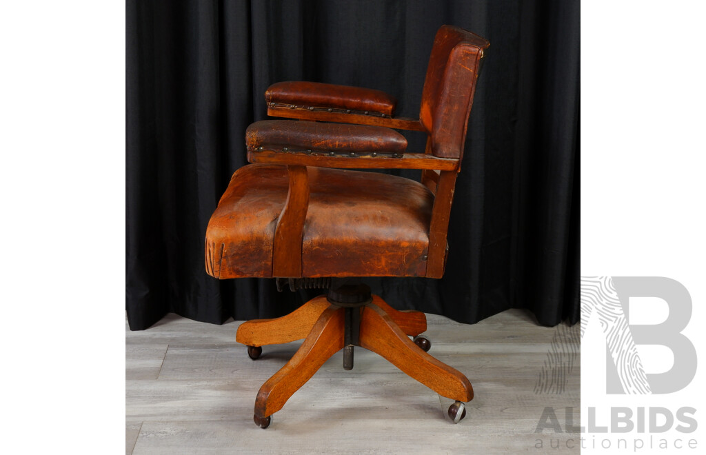 Leather Captains Chair