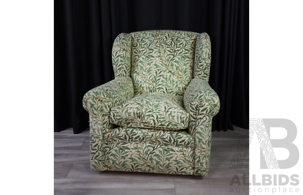 Patterned Fabric Armchair