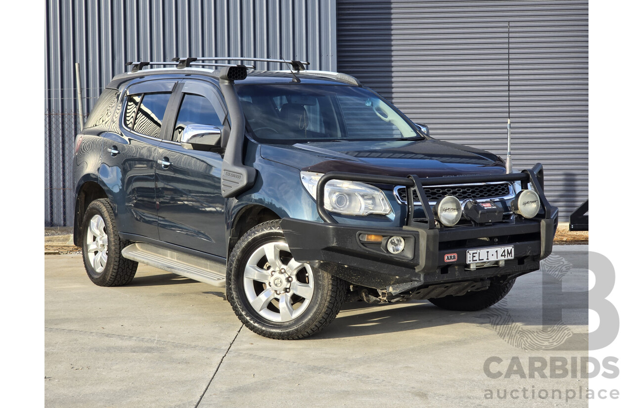 12/2012 Holden Colorado 7 LTZ (4x4) RG 4d Wagon Blue Mountain Metallic Turbo Diesel 2.8L - 7 Seater