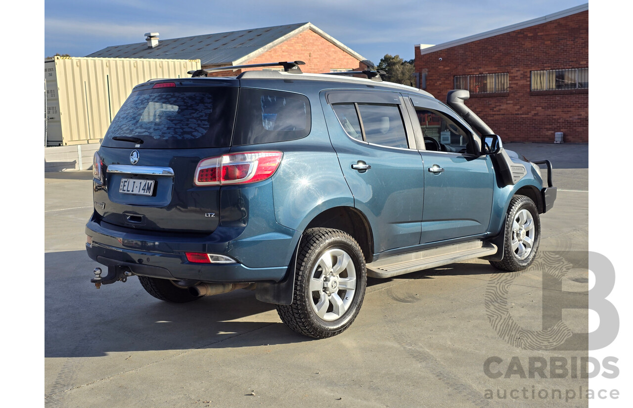 12/2012 Holden Colorado 7 LTZ (4x4) RG 4d Wagon Blue Mountain Metallic Turbo Diesel 2.8L - 7 Seater