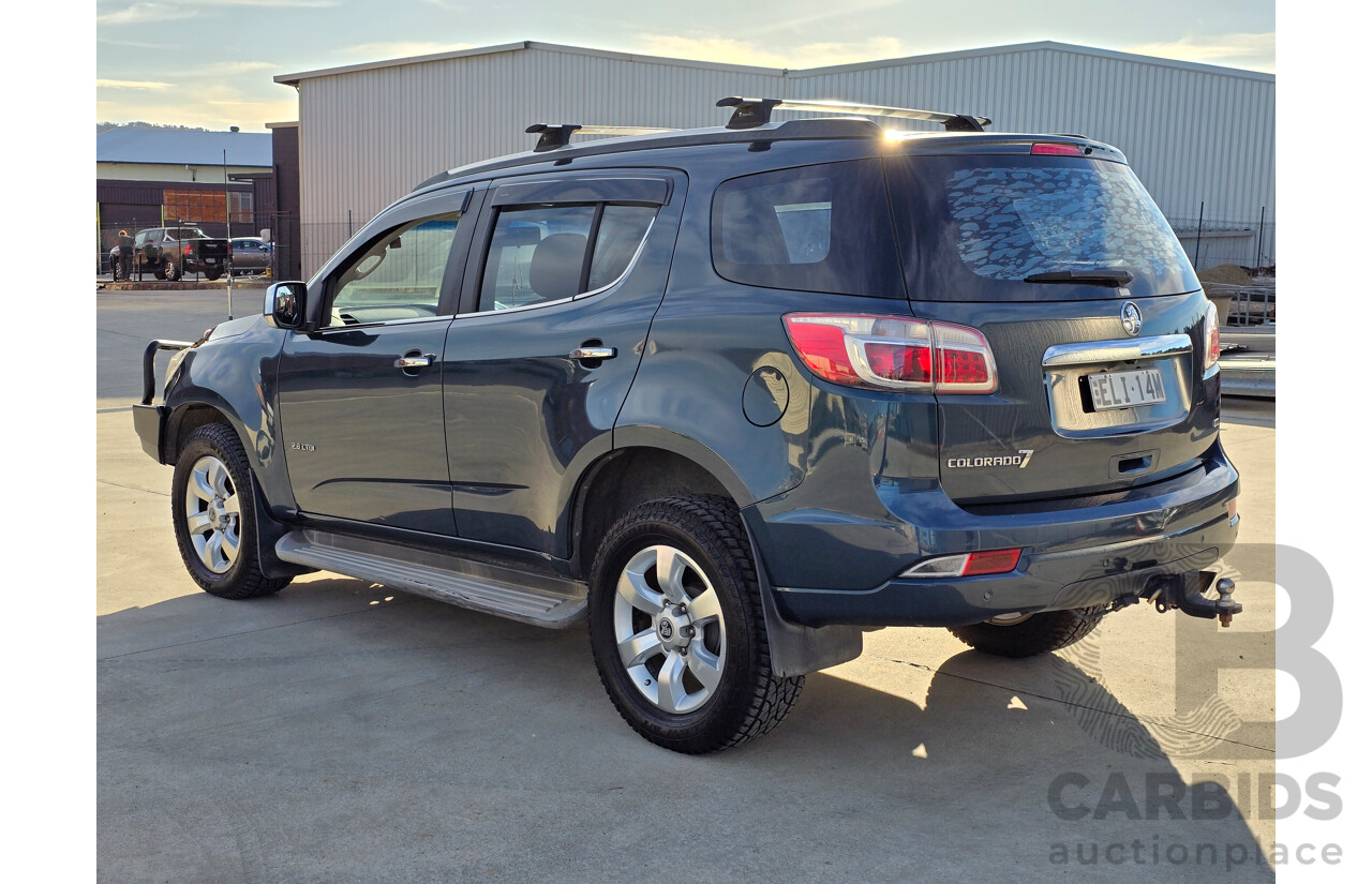 12/2012 Holden Colorado 7 LTZ (4x4) RG 4d Wagon Blue Mountain Metallic Turbo Diesel 2.8L - 7 Seater