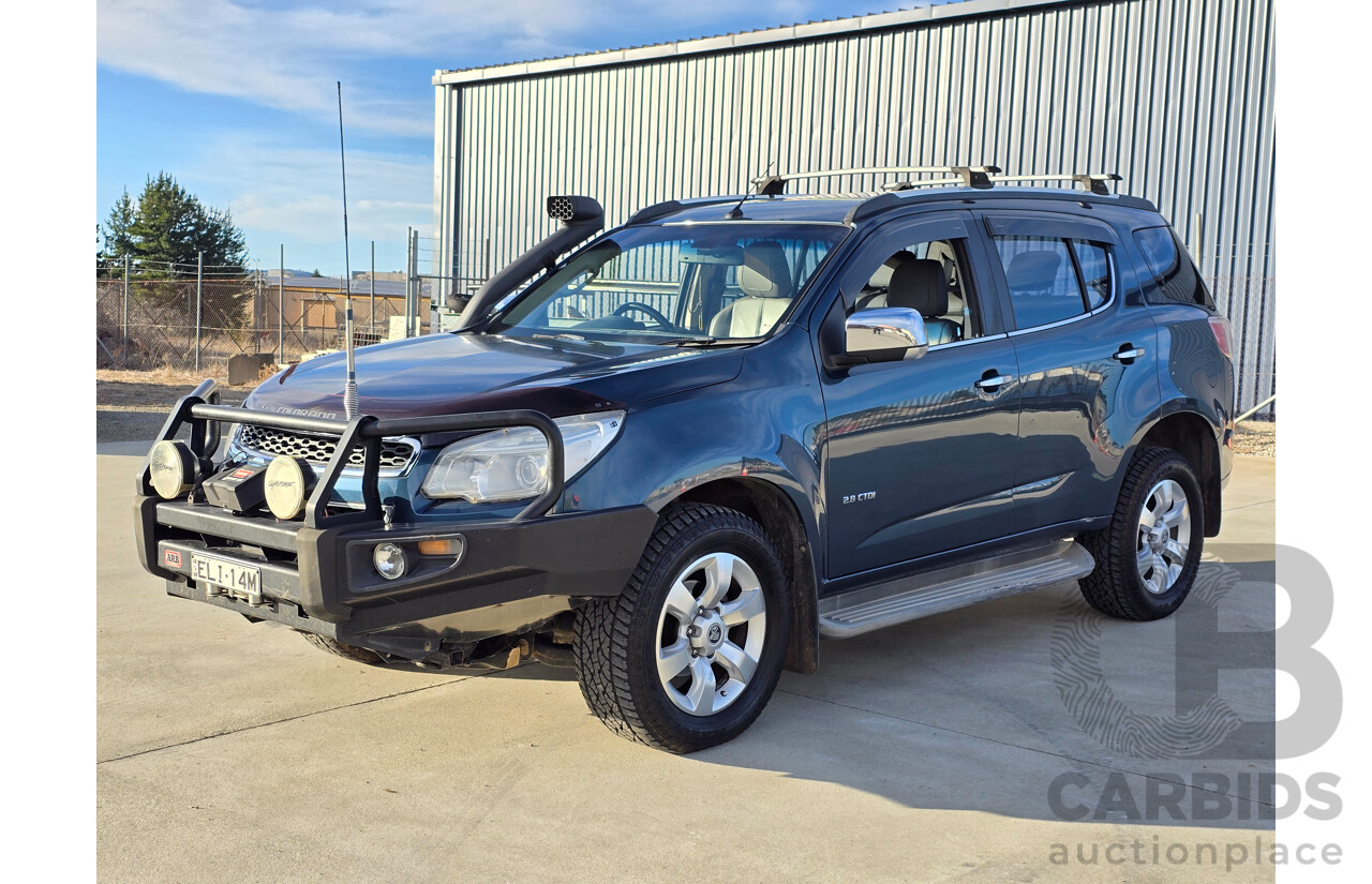 12/2012 Holden Colorado 7 LTZ (4x4) RG 4d Wagon Blue Mountain Metallic Turbo Diesel 2.8L - 7 Seater