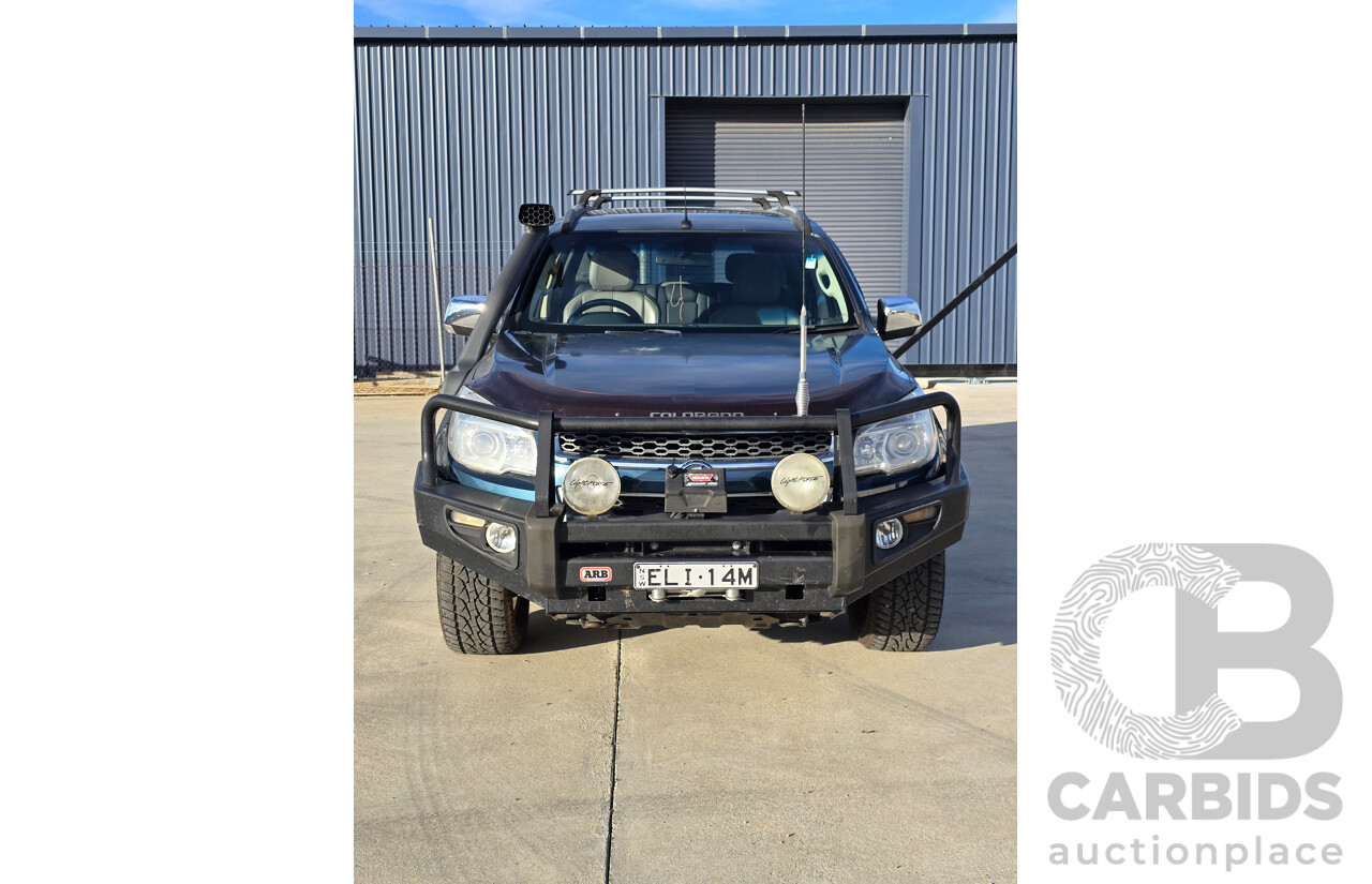 12/2012 Holden Colorado 7 LTZ (4x4) RG 4d Wagon Blue Mountain Metallic Turbo Diesel 2.8L - 7 Seater