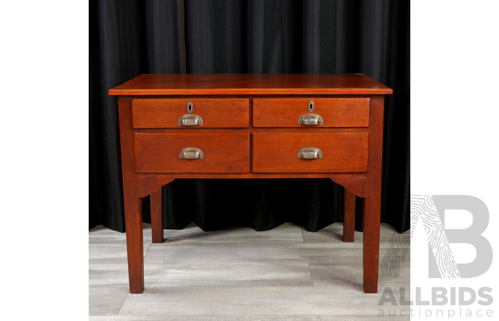 Reproduction Four Drawer Clerks Desk