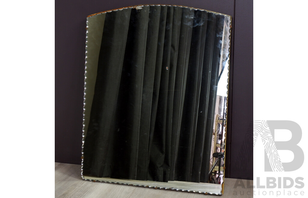 Art Deco Scalloped Edge Mirror