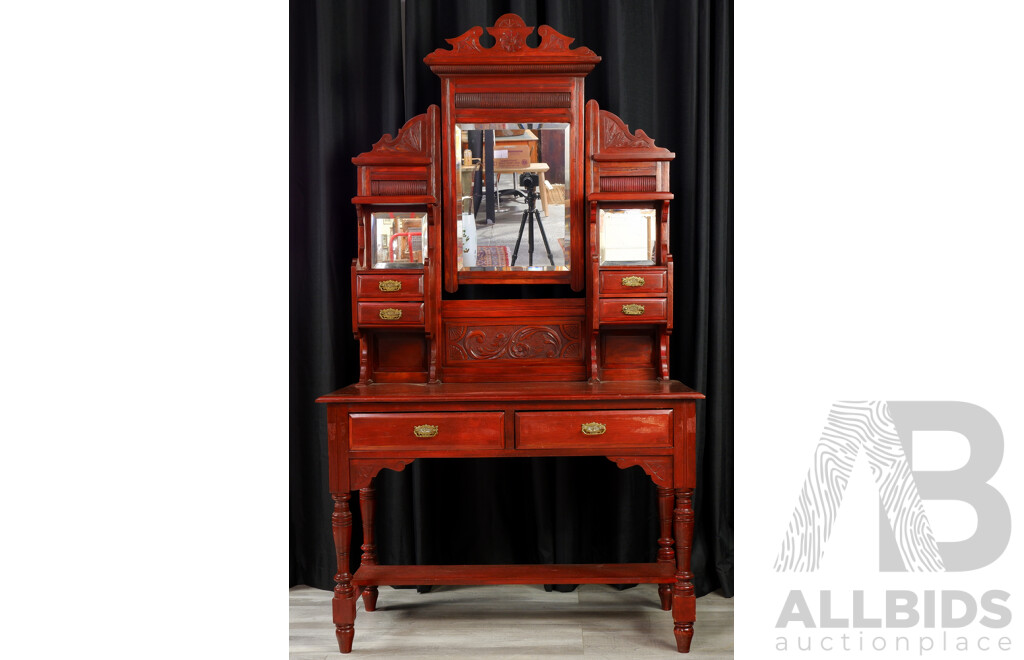 Edwardian Mirrored Back Dresser